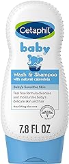 Cetaphil Baby Shampoo and Body Wash with Organic Calendula, Tear Free, Hypoallergenic, Ideal for Everyday Use, Dermatologist 