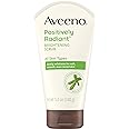 Aveeno Positively Radiant Skin Brightening Exfoliating Daily Facial Scrub, Moisture-Rich Soy Extract, helps improve skin tone