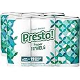 Amazon Brand - Presto! Flex-a-Size Paper Towels, 158 Sheet Huge Roll, 12 Rolls (2 Packs of 6), Equivalent to 38 Regular Rolls