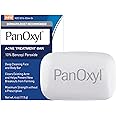 PanOxyl Acne Treatment Bar with 10% Benzoyl Peroxide, Maximum Strength Acne Bar Soap for Face, Chest and Back, Benzoyl Peroxi
