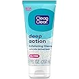 Clean & Clear Oil-Free Deep Action Facial Cleanser with Pro-Vitamin B5, Gentle Exfoliating Daily Face Wash Cleans Deep down t