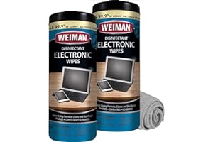 Weiman Electronic & Screen Disinfecting Wipes - Safely Clean and Disinfect Your Phone, Laptop Keyboard, Tablets, Lens Wipes -