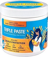 Triple Paste Diaper Rash Cream for Baby - 16 Oz Tub - Zinc Oxide Ointment Treats, Soothes and Prevents Diaper Rash - Pediatri