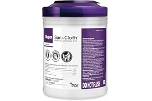 PDI Super Sani-Cloth Germicidal Disposable Wipe, White, 6 X 6-3/4", 160 Count