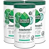 Seventh Generation Multi Purpose Wipes All Purpose Cleaning Garden Mint scent with 100% Essential Oils and Botanical Ingredie