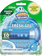 Scrubbing Bubbles Toilet Gel Stamps, Fresh Gel Toilet Cleaning Stamps, Helps Keep Toilet Clean and Helps Prevent Limescale & 