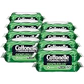 Cottonelle GentlePlus Flushable Wet Wipes with Aloe & Vitamin E, 16 Flip-Top Packs, 42 Wipes Per Pack (8 Packs of 2) (672 Tot