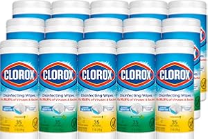 Clorox Disinfecting Wipes Value Pack, Cleaning Wipes, 35 Count Each, Pack of 15 (Package May Vary)