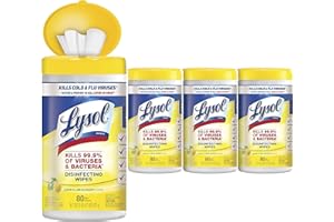 Lysol Disinfectant Wipes, Multi-Surface Antibacterial Cleaning Wipes, For Disinfecting and Cleaning, Lemon and Lime Blossom, 