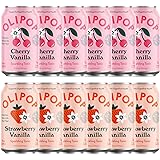 OLIPOP - Pink Pops, Strawberry Vanilla & Cherry Vanilla, Healthy Soda Variety Pack, Prebiotic Soft Drink, Supports Digestive 