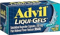 Advil Liqui-Gels Pain Reliever and Fever Reducer, Pain Medicine for Adults with Ibuprofen 200mg for Headache, Backache, Menst