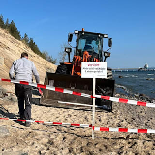 Steilküste bricht ab: Lebensgefahr an der Ostsee