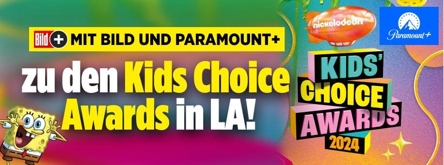 „Nickelodeon Kids’ Choice Awards“: Mit Paramount+ eine Reise nach L.A. gewinnen! 