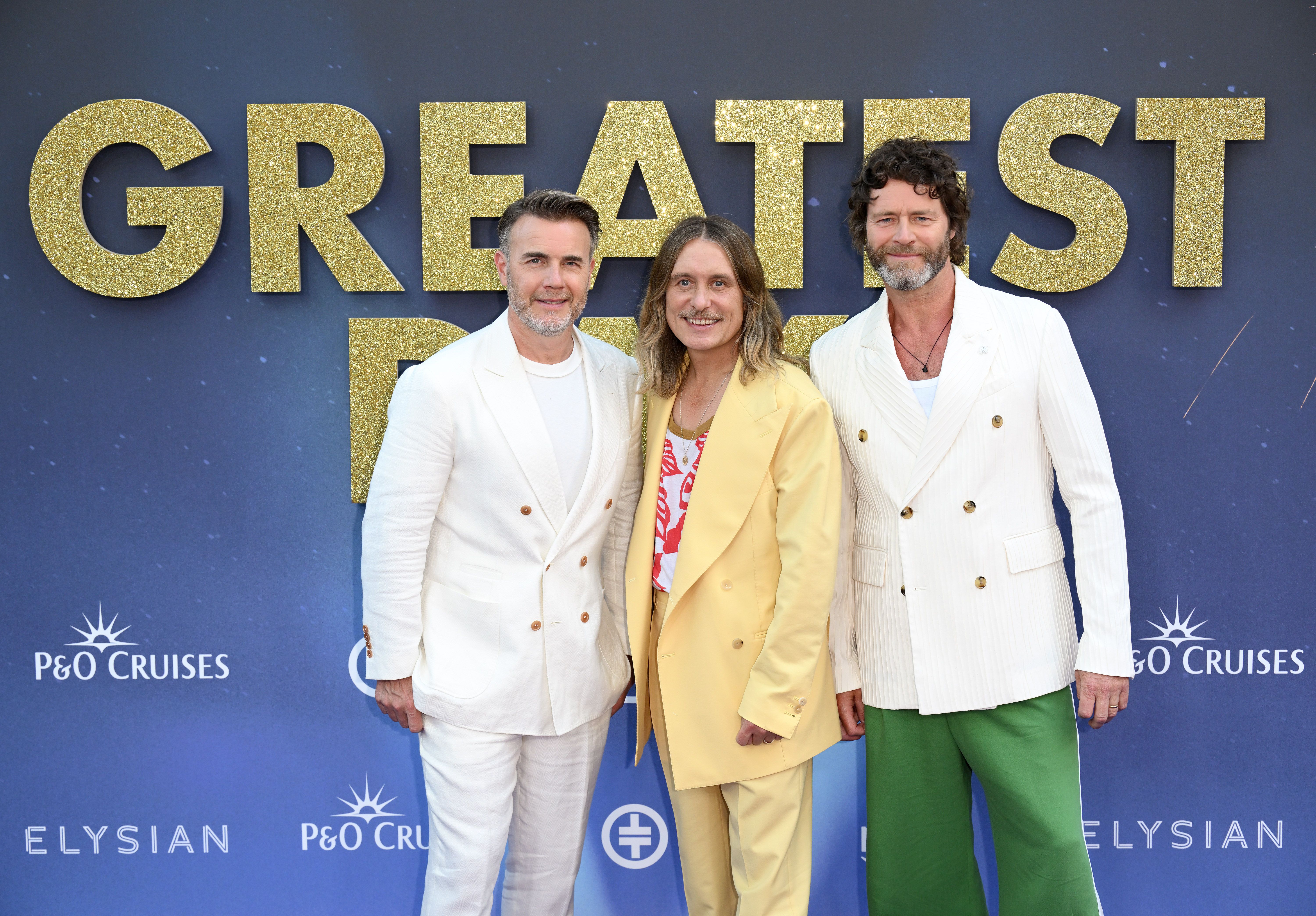 "Take That": Gary Barlow, Mark Owen und Howard Donald bei der "Greatest Days"-Weltpremiere 