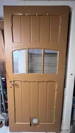 Oude houten deur, Doe-het-zelf en Verbouw, Deuren en Horren, 80 tot 100 cm, Kunststof, Minder dan 200 cm, Gebruikt