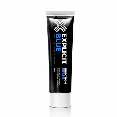 Explicit Blue creme verhoogt libido bij erectieprobleem erectiemiddel met natuurlijke ingrediënten product zorgt voor betere doorbloeding van de penis Ook verkrijgbaar als erectiepillen voor een beter libido en bloedsomloop erectiepil producten erectie pil