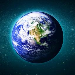 Die Erde im Weltall. (NASA-Simulation)