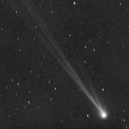 Dieses von Gianluca Masi zur Verfügung gestellte Bild zeigt den Kometen C/2023 P1 Nishimura und seinen Schweif.