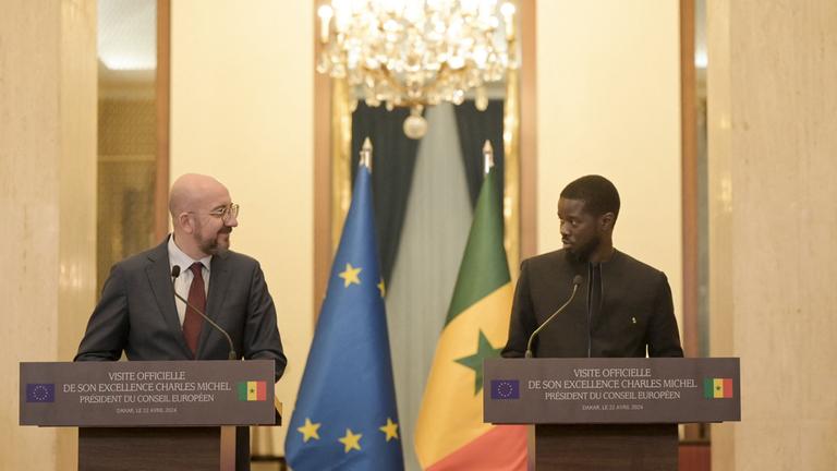 Charles Michel und Bassirou Diomaye Faye