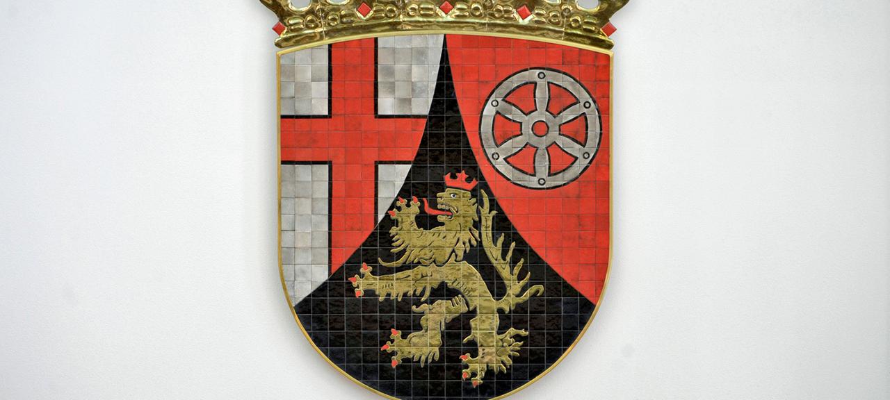 Wappen von Rheinland-Pfalz im Mainzer Landtag