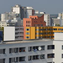 Häuser im Märkischen Viertel im Nordwesten Berlins