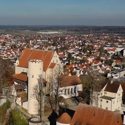 Die Mindelburg im schwäbischen Mindelheim.