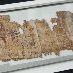 Ein altes Stück Papyrus. Das Fragment stammt aus dem 3. Jahrhundert vor Christus.