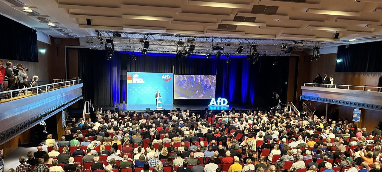 Die Parteivorsitzende Alice Weidel spricht beim Wahlkampfauftakt zur Europawahl der AfD in Donaueschingen.