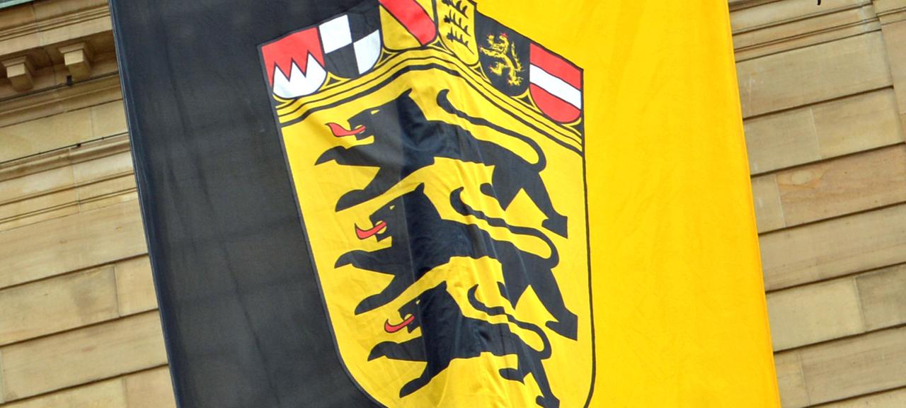 Fahne des Bundeslandes Baden-Württemberg