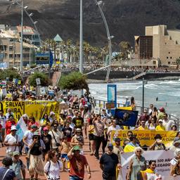 Protest auf Gran Canaria
