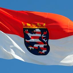 Fahne des Bundeslandes Hessen