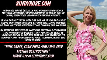 Pink Dress Corn Field Destruction...