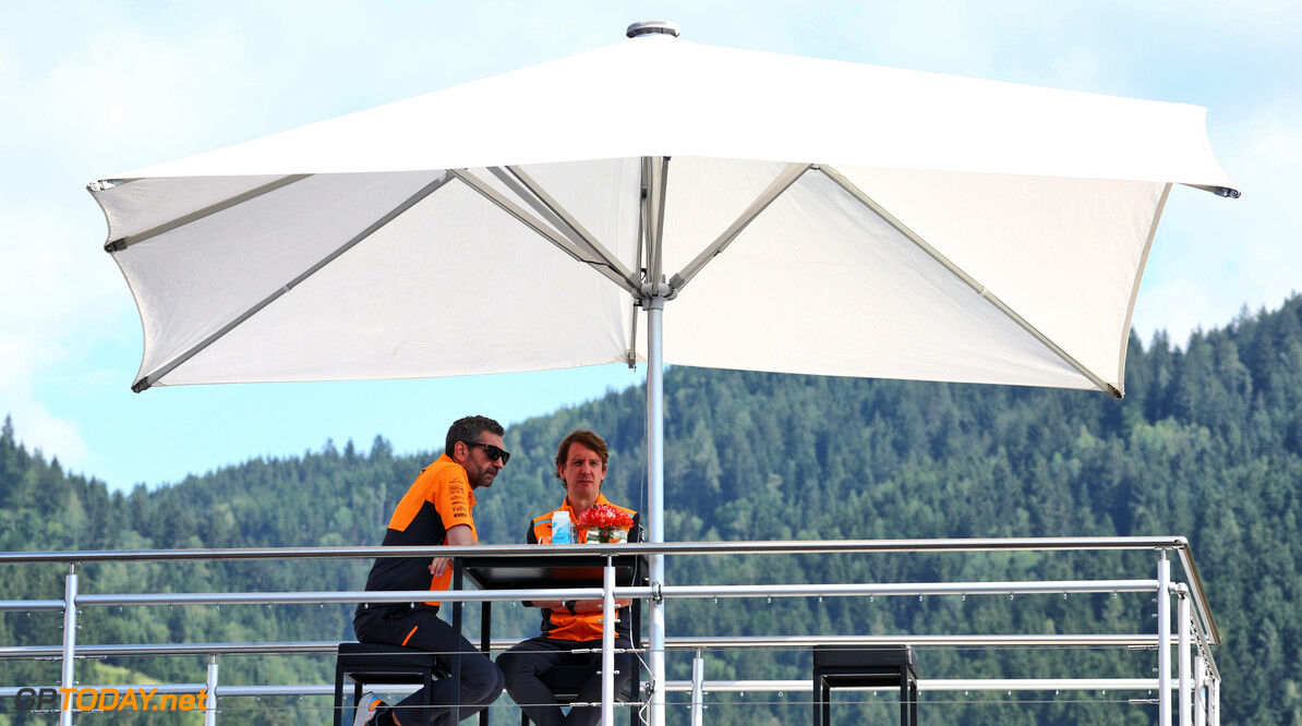 Formula One World Championship
Andrea Stella (ITA) McLaren Team Principal (Left).

28.06.2024. Formula 1 World Championship, Rd 11, Austrian Grand Prix, Spielberg, Austria, Sprint Qualifying Day.

 - www.xpbimages.com, EMail: requests@xpbimages.com (C) Copyright: Coates / XPB Images
Motor Racing - Formula One World Championship - Austrian Grand Prix - Sprint Qualifying Day - Spielberg, Austria
xpbimages.com
Spielberg
Austria

Formel1 Formel F1 Formula 1 Formula1 GP Grand Prix one Circuit A