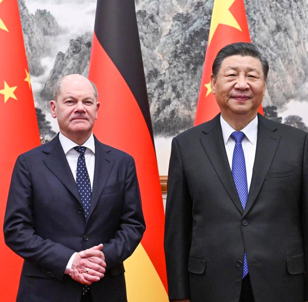 Bundeskanzler Olaf Scholz zu Besuch bei Xi in Peking