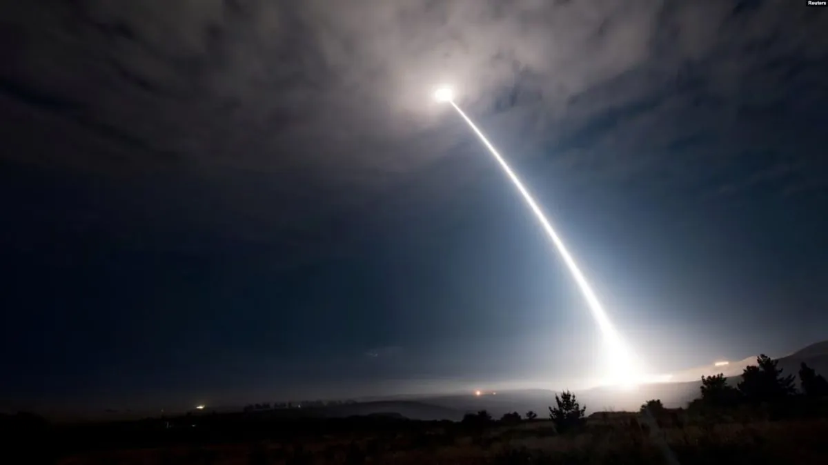 США провели випробування міжконтинентальної балістичної ракети Minuteman III без боєзаряду
