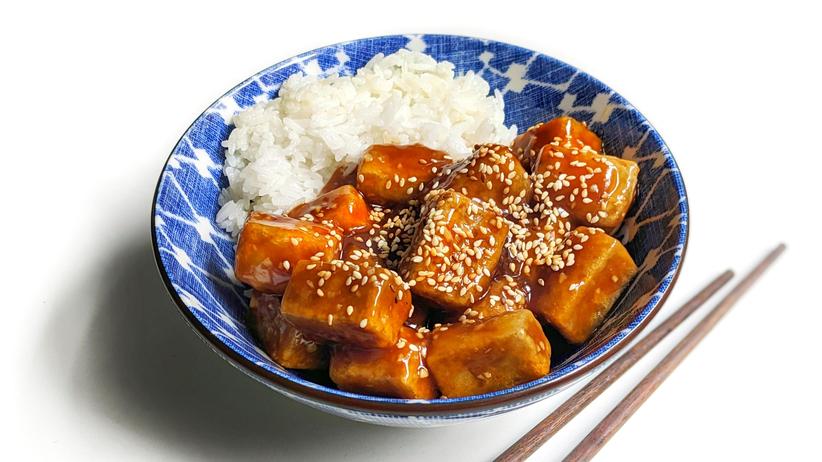 Frittierter Honig-Knoblauch-Tofu: Tofu gut, alles gut