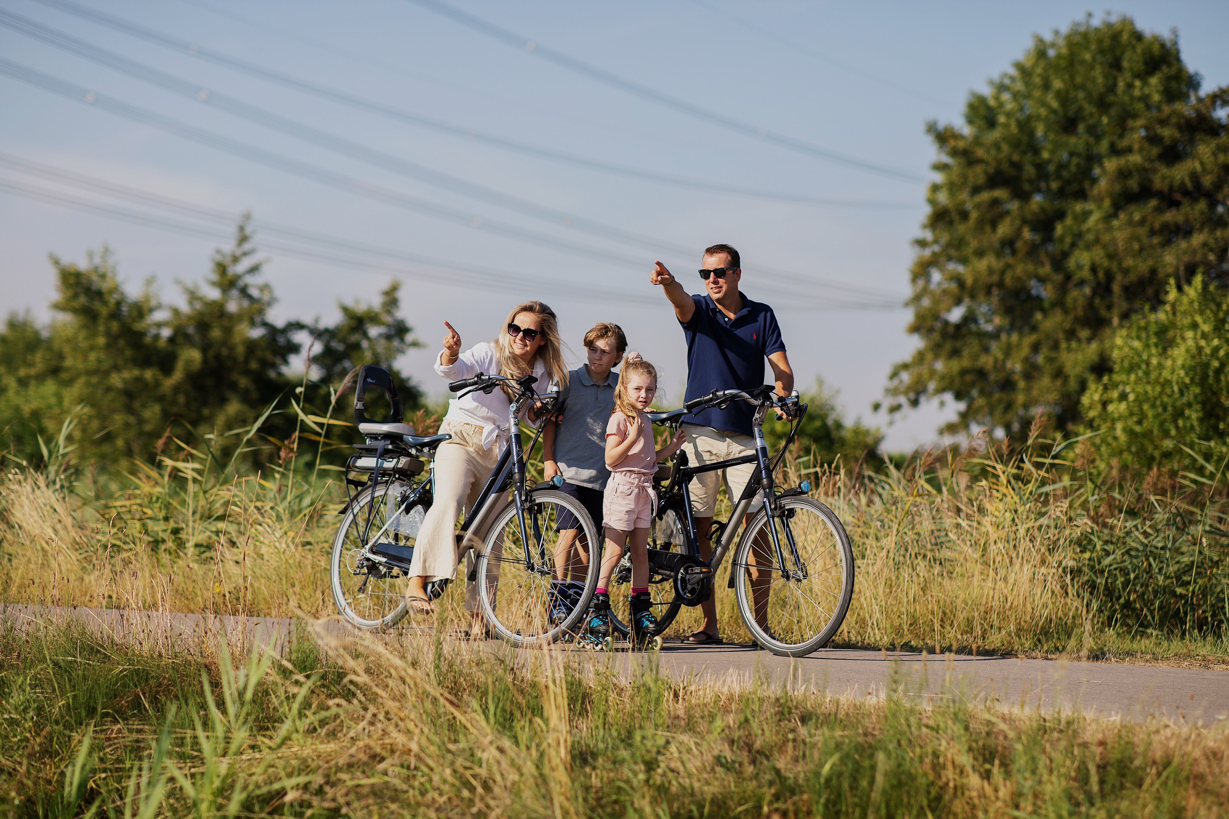 Nieuwe Dordtse Biesbosch fietsen gezin natuur Dordrecht