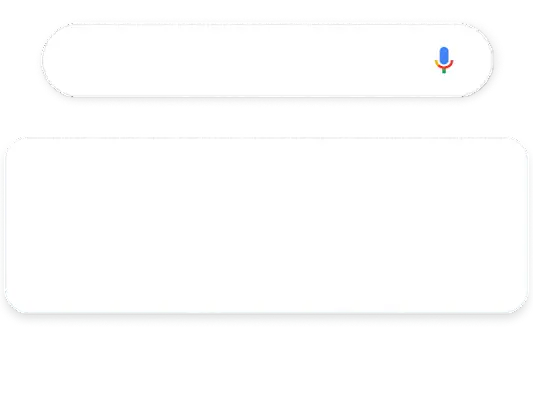 Illustratsioon, mis näitab Google’i sisekujunduse otsingupäringut, mis toob esile asjakohase mööbli otsingureklaami.