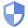 Symbol in Blau und Weiß, Schutz, Sicherheit