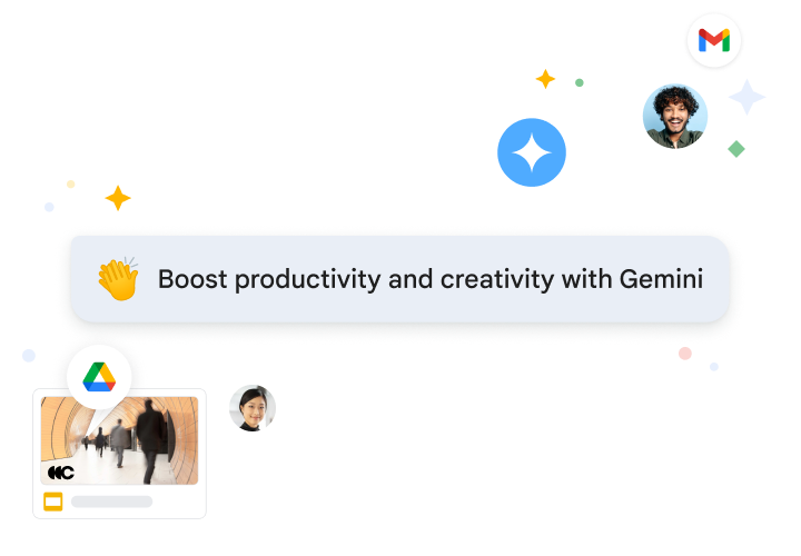 O Gemini para Workspace resume e-mails e sugere respostas no Gmail para aumentar sua produtividade.