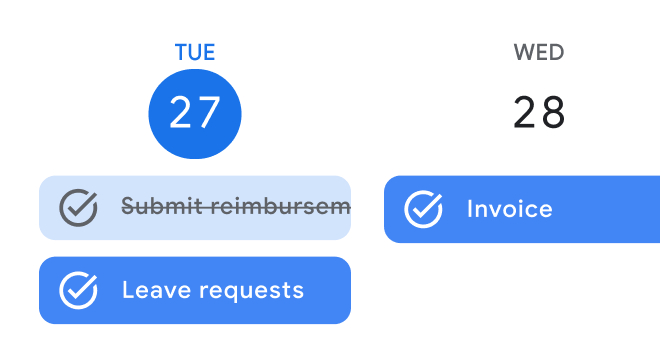 Aufgaben in Google Kalender als erledigt markieren