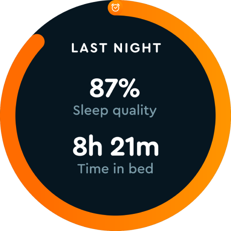 Tela do app Sleep cycle
