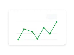 Un grafico a linee traccia un aumento di conversioni arrivando fino a 100.000.