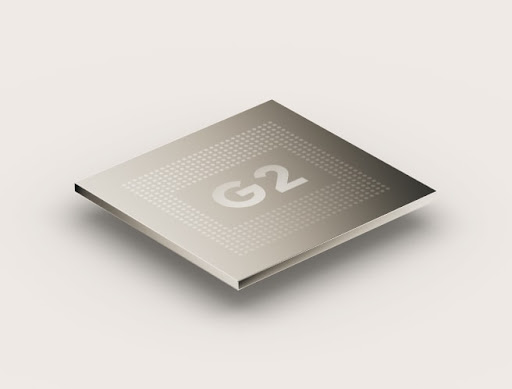 Der moderne Hardwarechip Google Tensor G2.