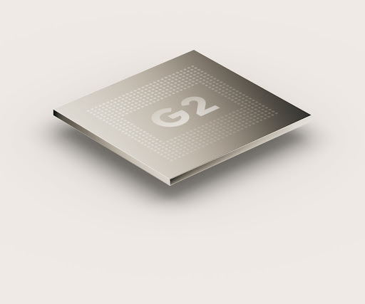 Der moderne Hardwarechip Google Tensor G2.