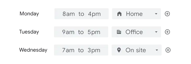Ihre täglichen Arbeitszeiten in Google Kalender