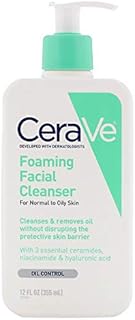 CeraVe, Foaming Facial Cleanser, For Normal to Oily Skin, 12 fl oz (355 ml)