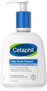 Generic 𝖢𝖾𝗍𝖺𝗉𝗁𝗂𝗅 Daily Facial Cleanser for Sensitive, Combination to Oily Skin, 8 oz