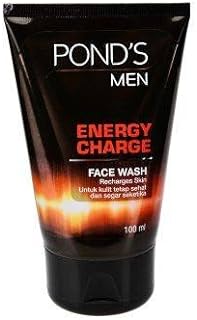 Pond's Men Energy Charge Facial Wash Recharges Skin 100 Ml. (Pack of 2)