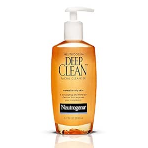 Neutrogena Deep Clean Daily Facial Cleanser with Beta Hydroxy Acid for Normal to Oily Skin, Alcohol-Free, Oil-Free &amp; Non-Comedogenic, 6.7 fl. oz